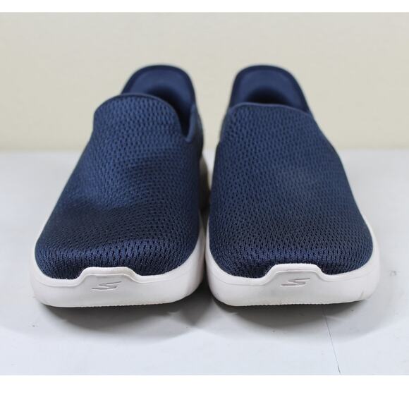 Skechers Go Walk Flex Womens 10W Wide Navy Blue Slip-Ins Running Shoes 124963 - Picture 2 of 6